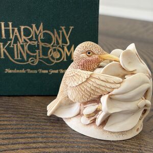Harmony Kingdom SWEET SERENADE Trinket Box Figurine Hummingbird Flowers